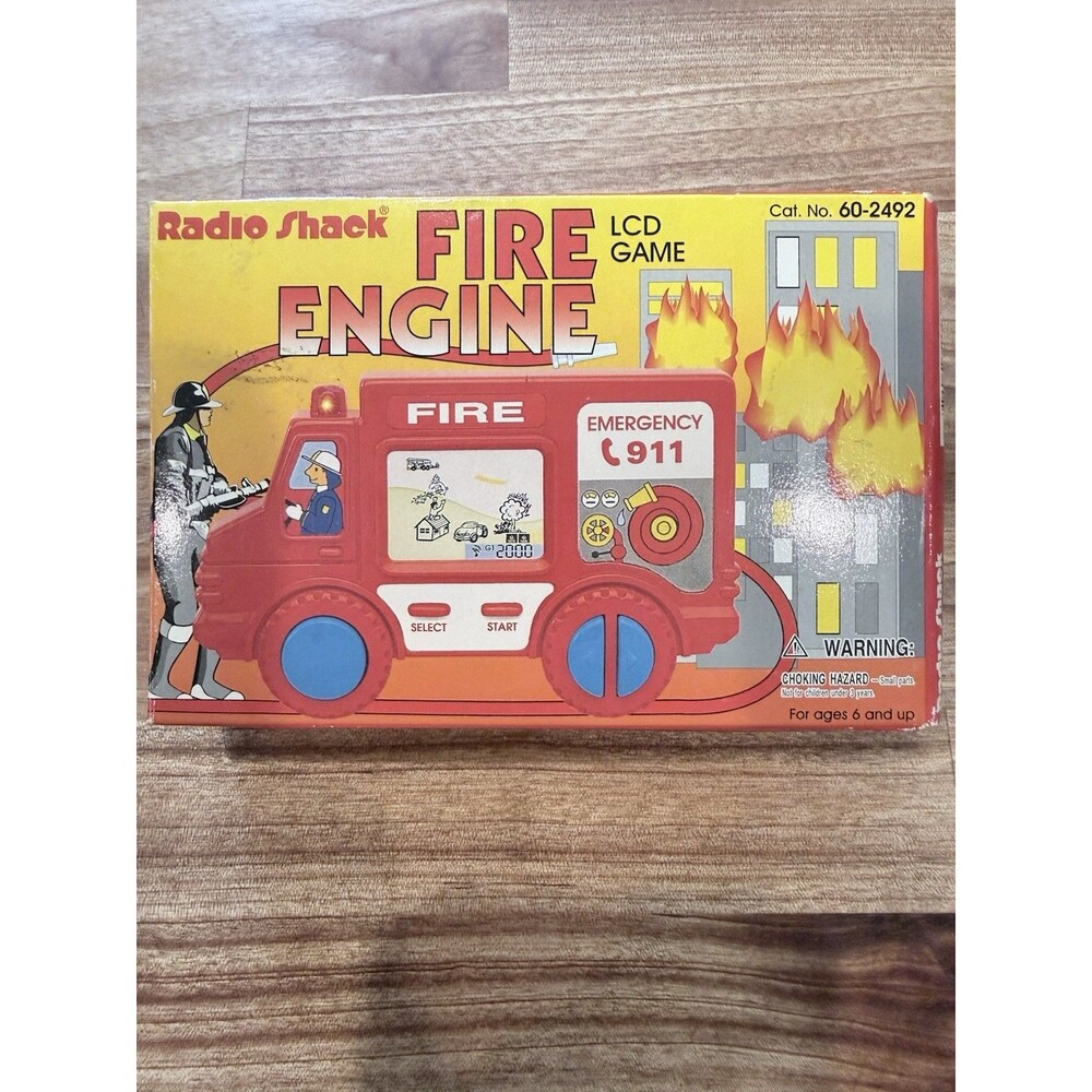 Radio Shack Vintage Fire Engine Game Original Package